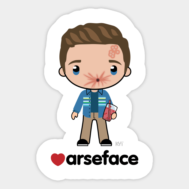 Love Arseface - Preacher Sticker by KYi